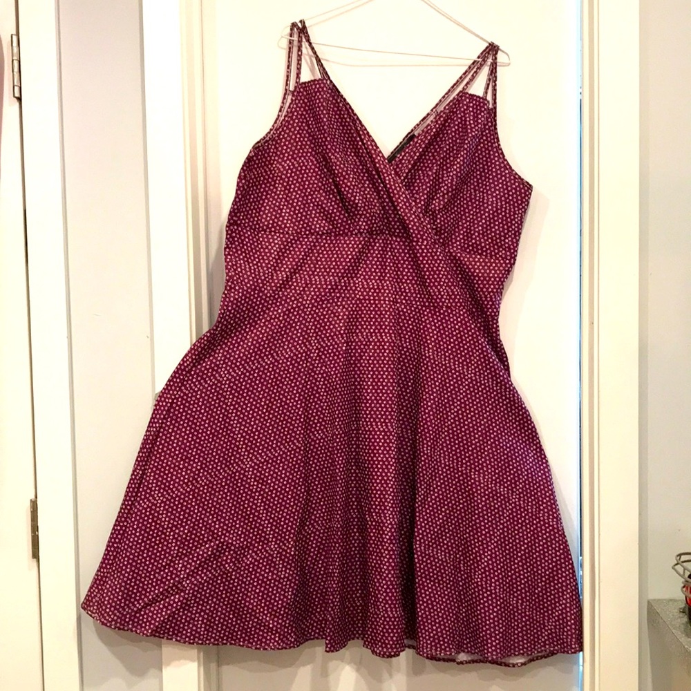 Polkadot maroon frock